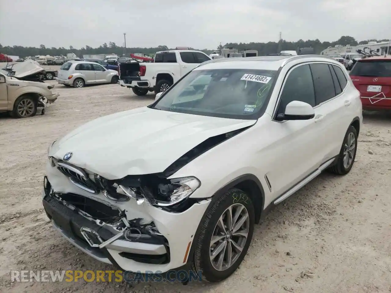 2 Photograph of a damaged car 5UXTR7C54KLF36519 BMW X3 2019