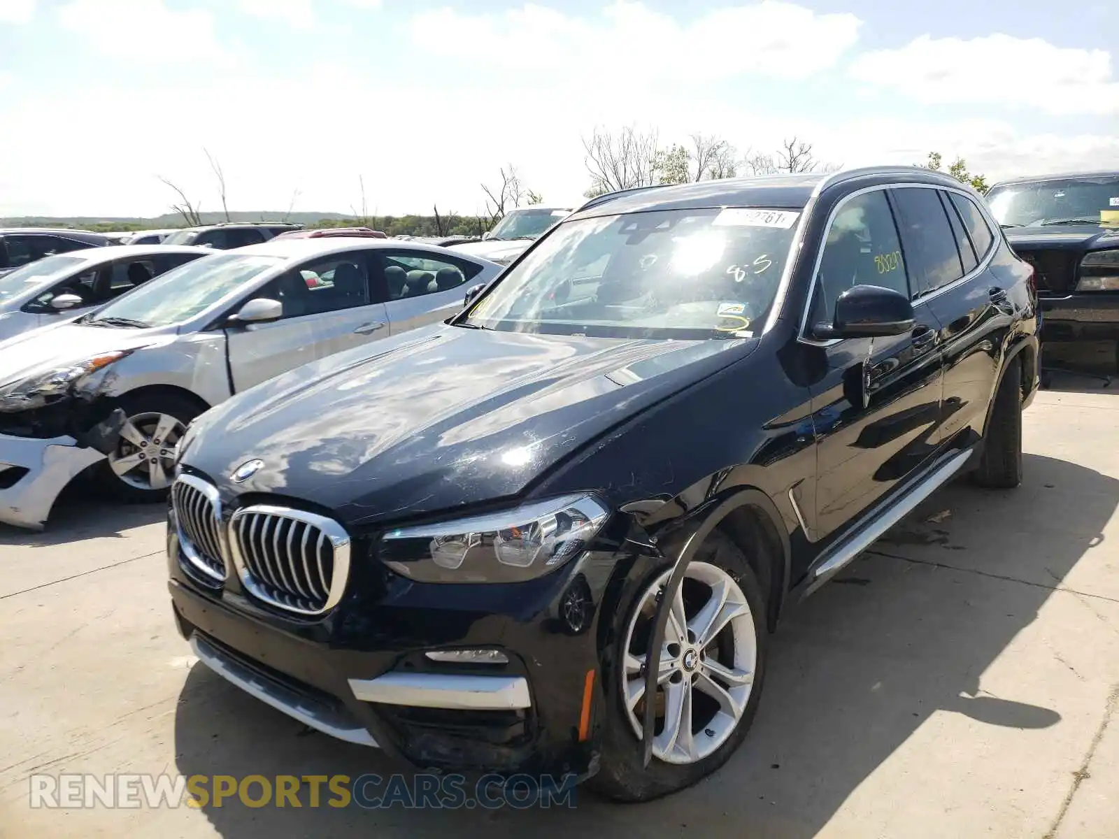 2 Photograph of a damaged car 5UXTR7C55KLF24430 BMW X3 2019
