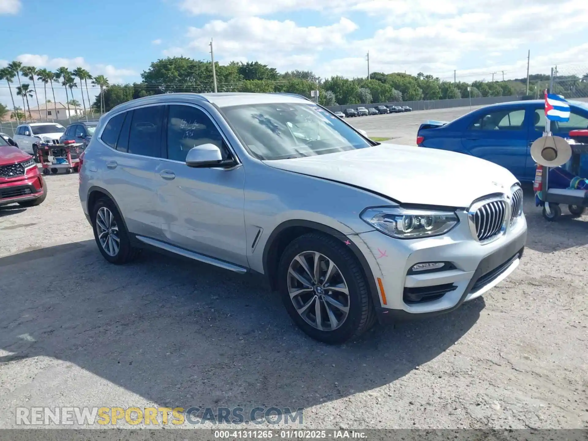 1 Photograph of a damaged car 5UXTR7C55KLF29742 BMW X3 2019