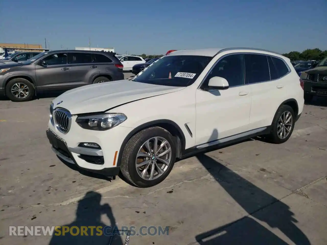 1 Photograph of a damaged car 5UXTR7C55KLF30342 BMW X3 2019