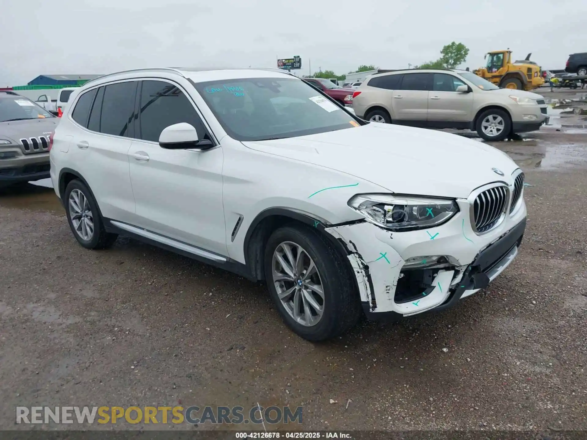 1 Photograph of a damaged car 5UXTR7C55KLR47585 BMW X3 2019