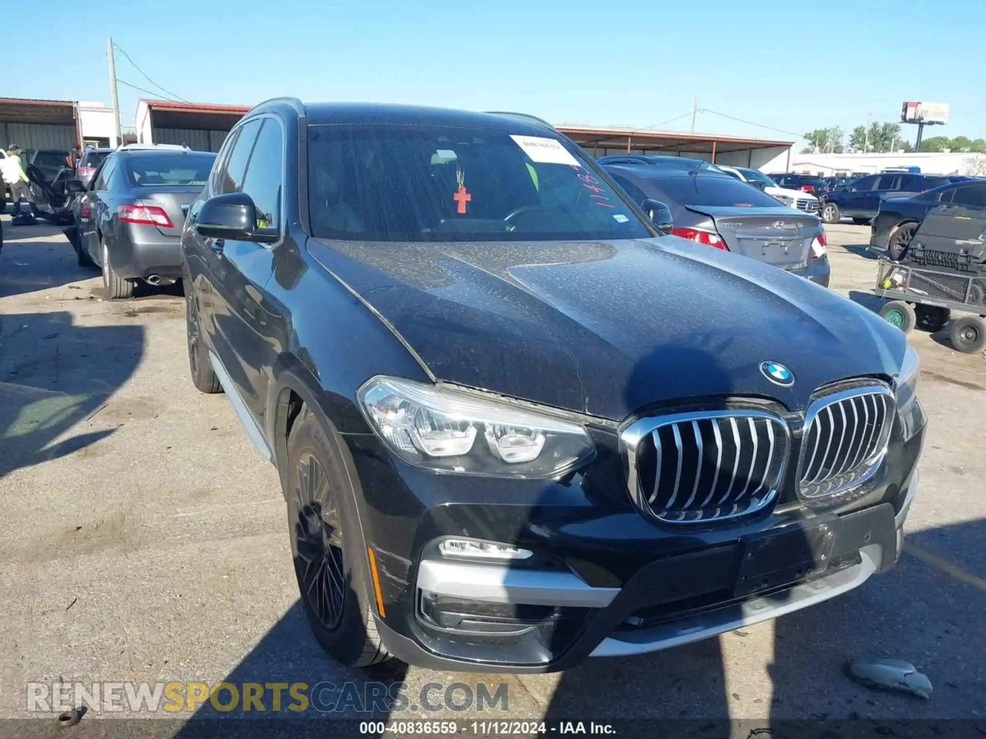 1 Photograph of a damaged car 5UXTR7C55KLR50793 BMW X3 2019