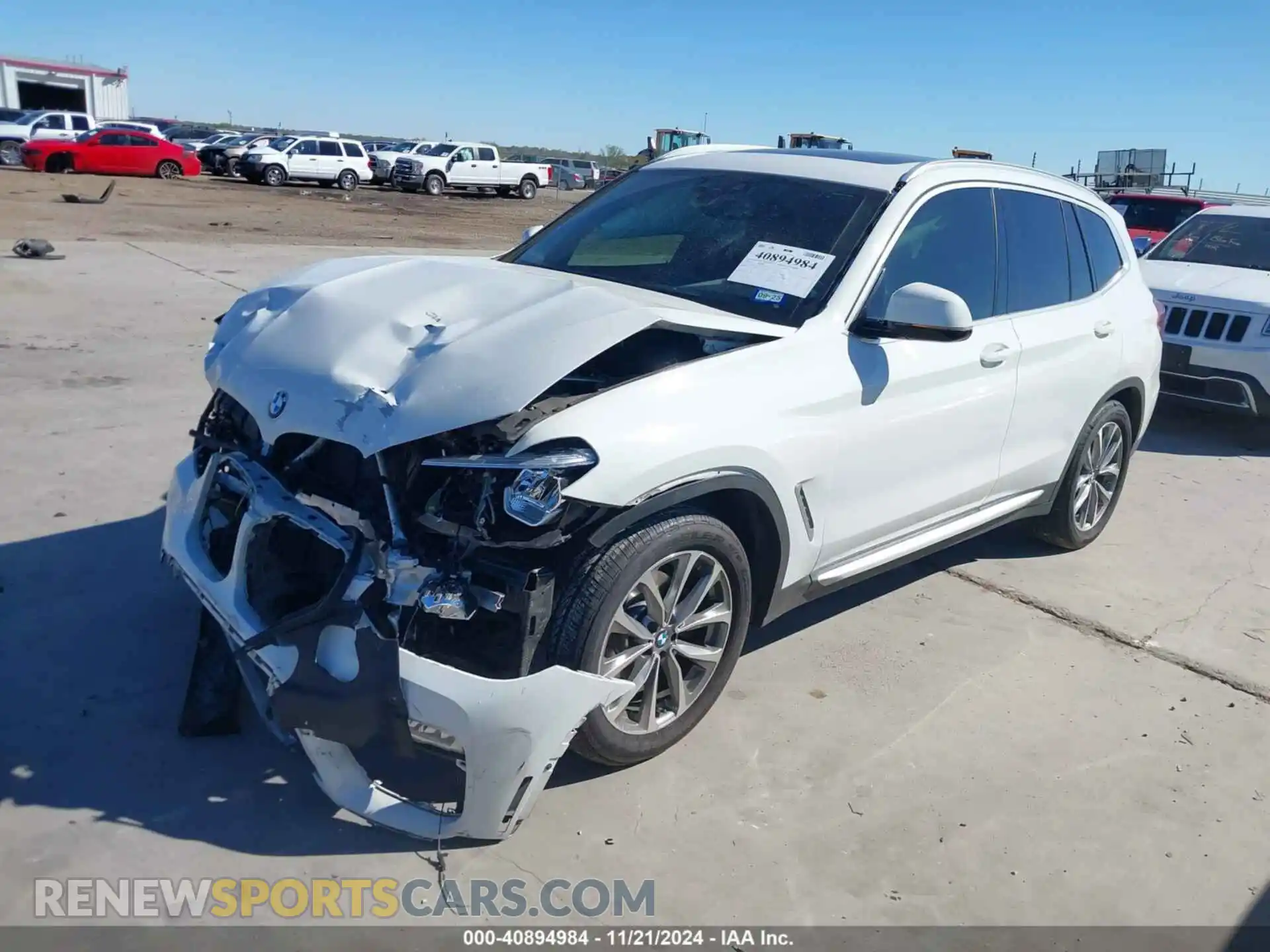 2 fotografías del automóvil dañado 5UXTR7C55KLR53841 BMW X3 2019