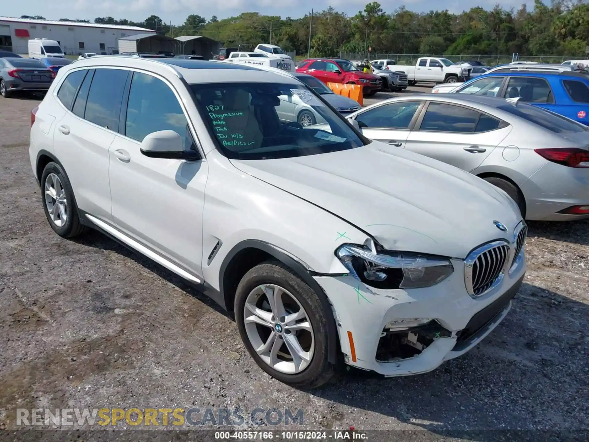 1 Photograph of a damaged car 5UXTR7C56KLE96539 BMW X3 2019