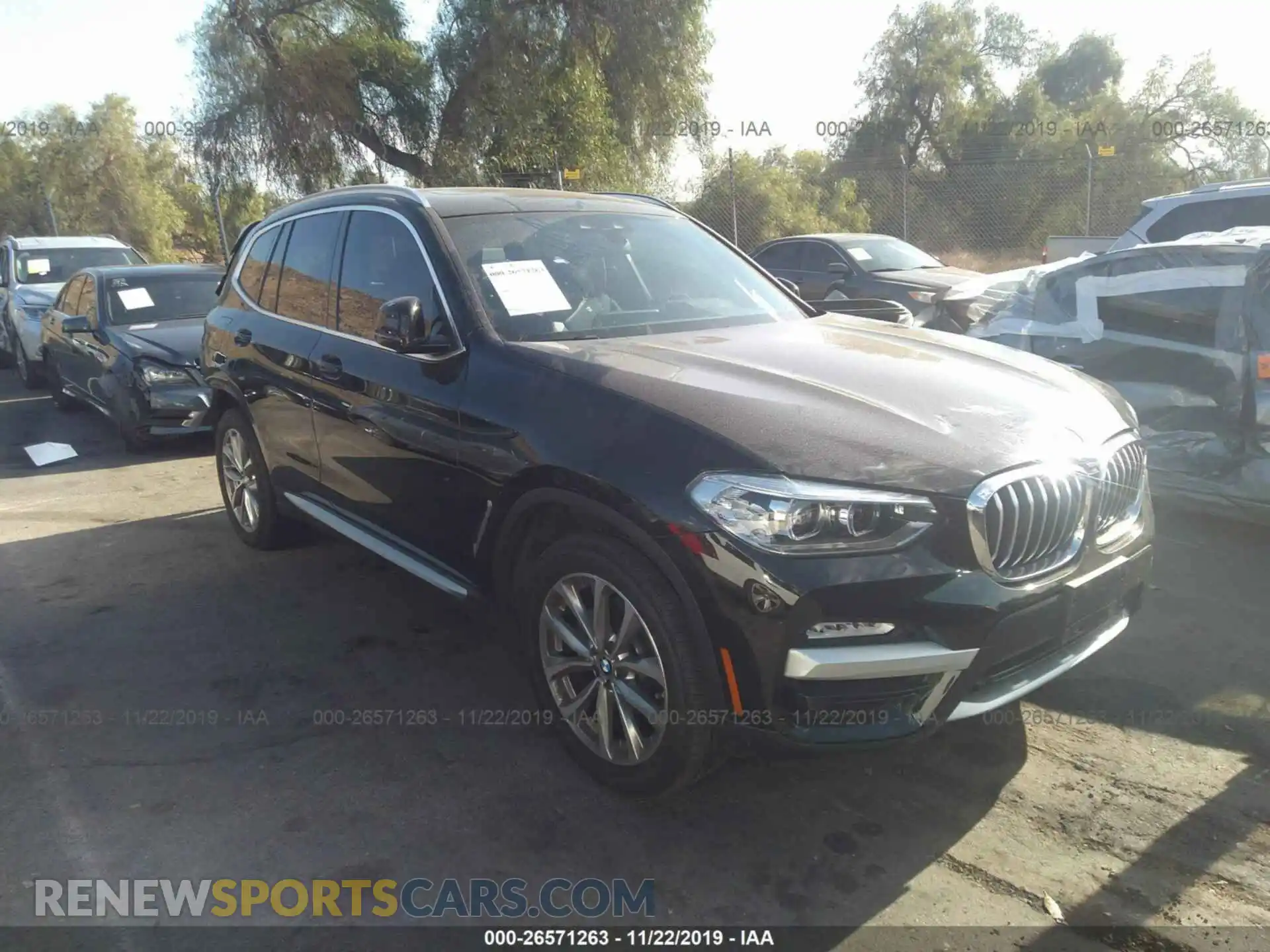 1 Photograph of a damaged car 5UXTR7C56KLE98548 BMW X3 2019