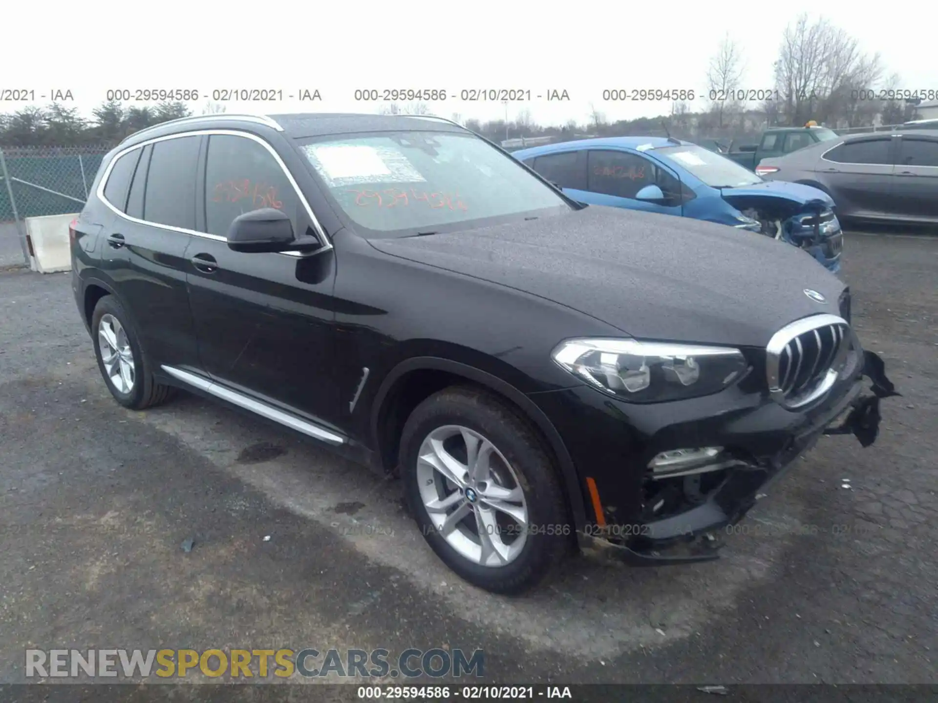 1 Photograph of a damaged car 5UXTR7C56KLF23898 BMW X3 2019