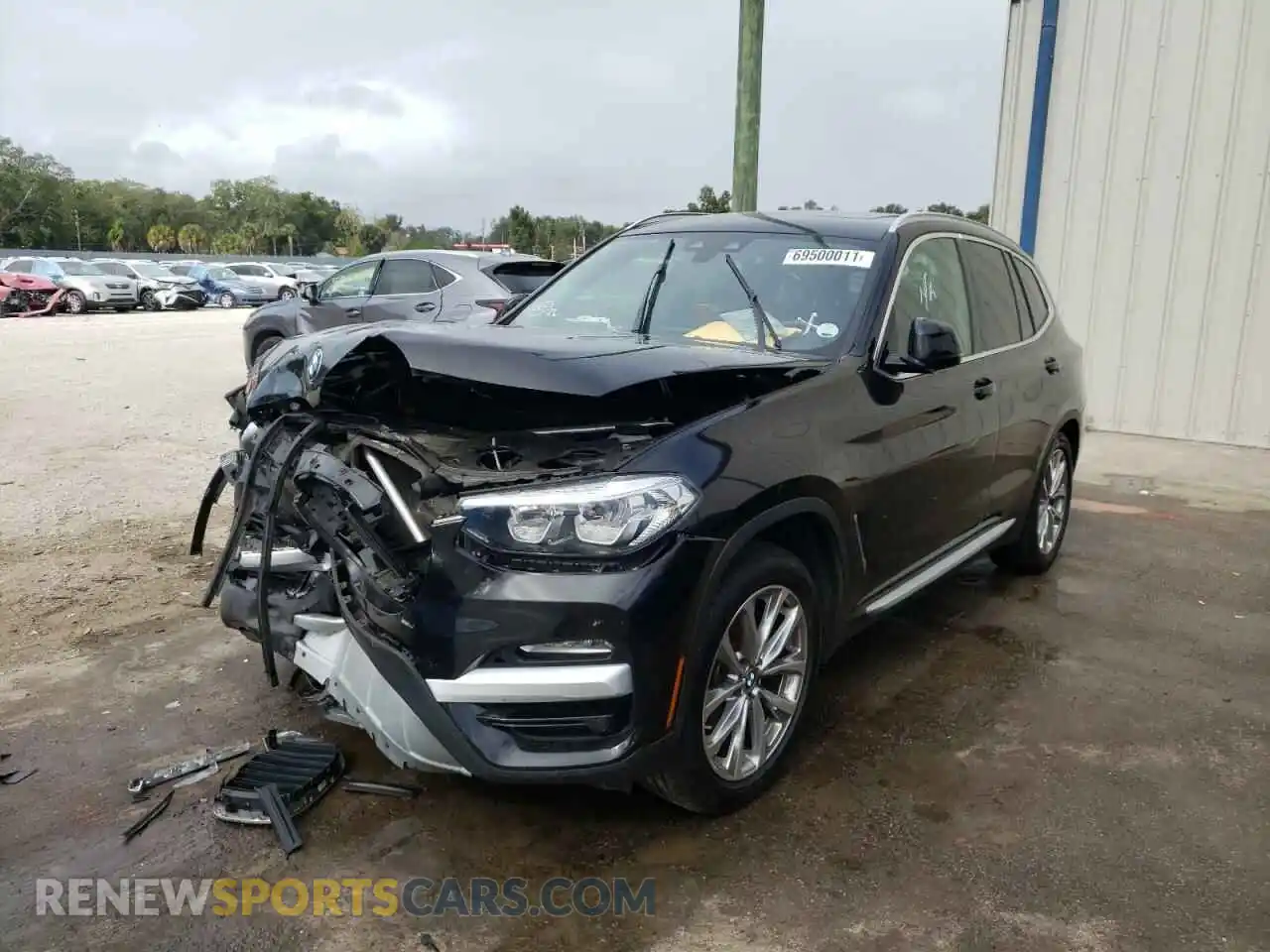 2 Photograph of a damaged car 5UXTR7C57KLE97814 BMW X3 2019