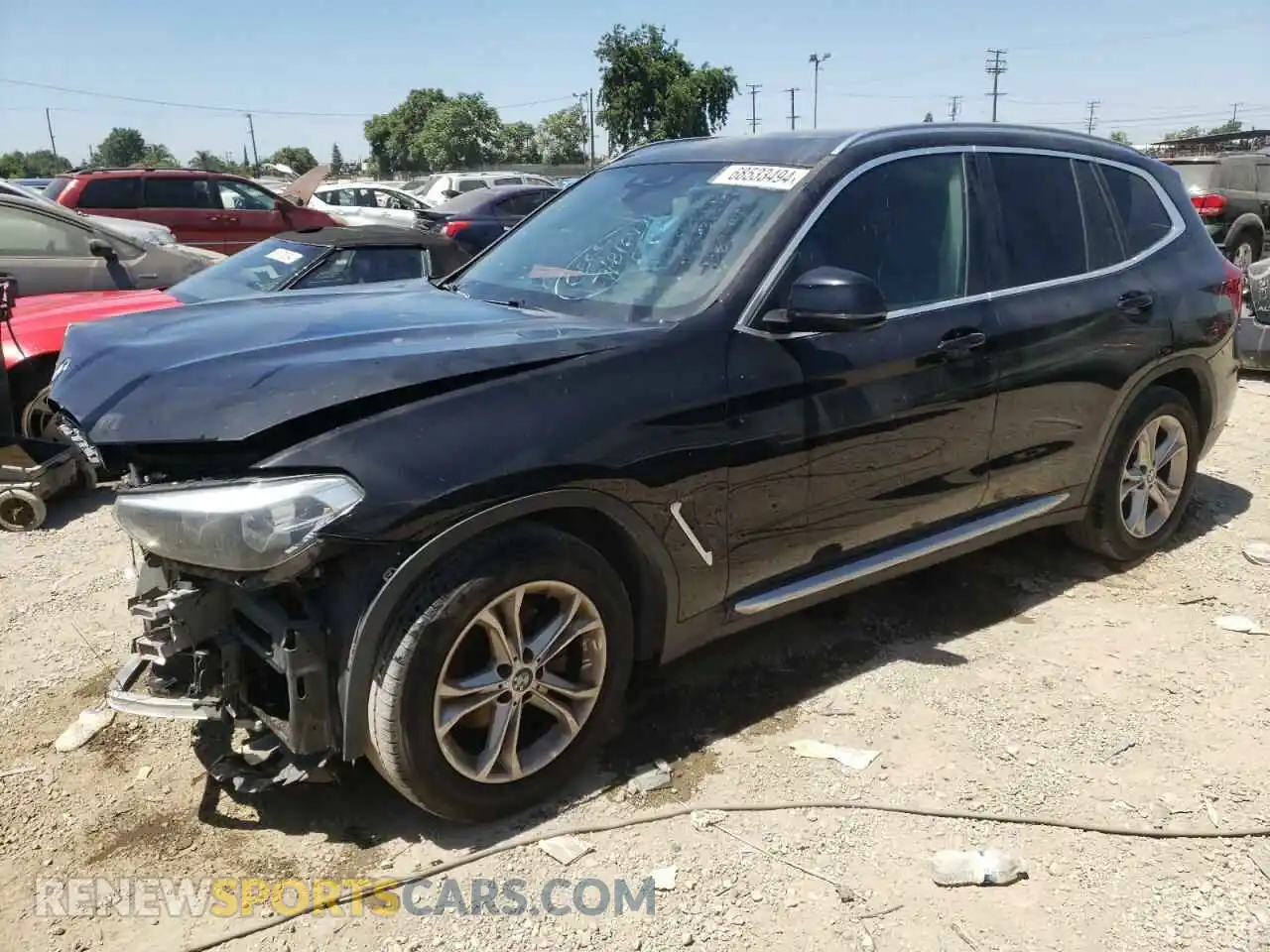 1 Photograph of a damaged car 5UXTR7C57KLF25594 BMW X3 2019