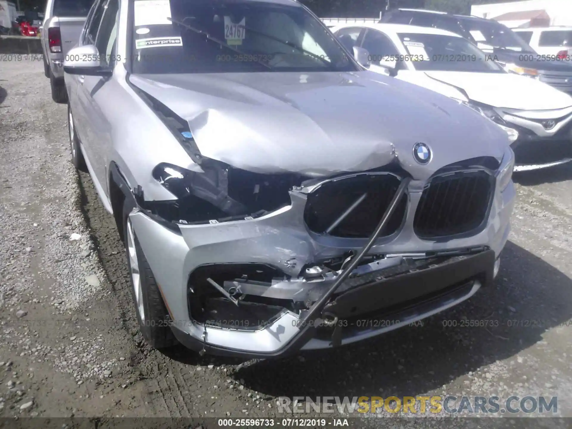 6 Photograph of a damaged car 5UXTR7C57KLF27233 BMW X3 2019