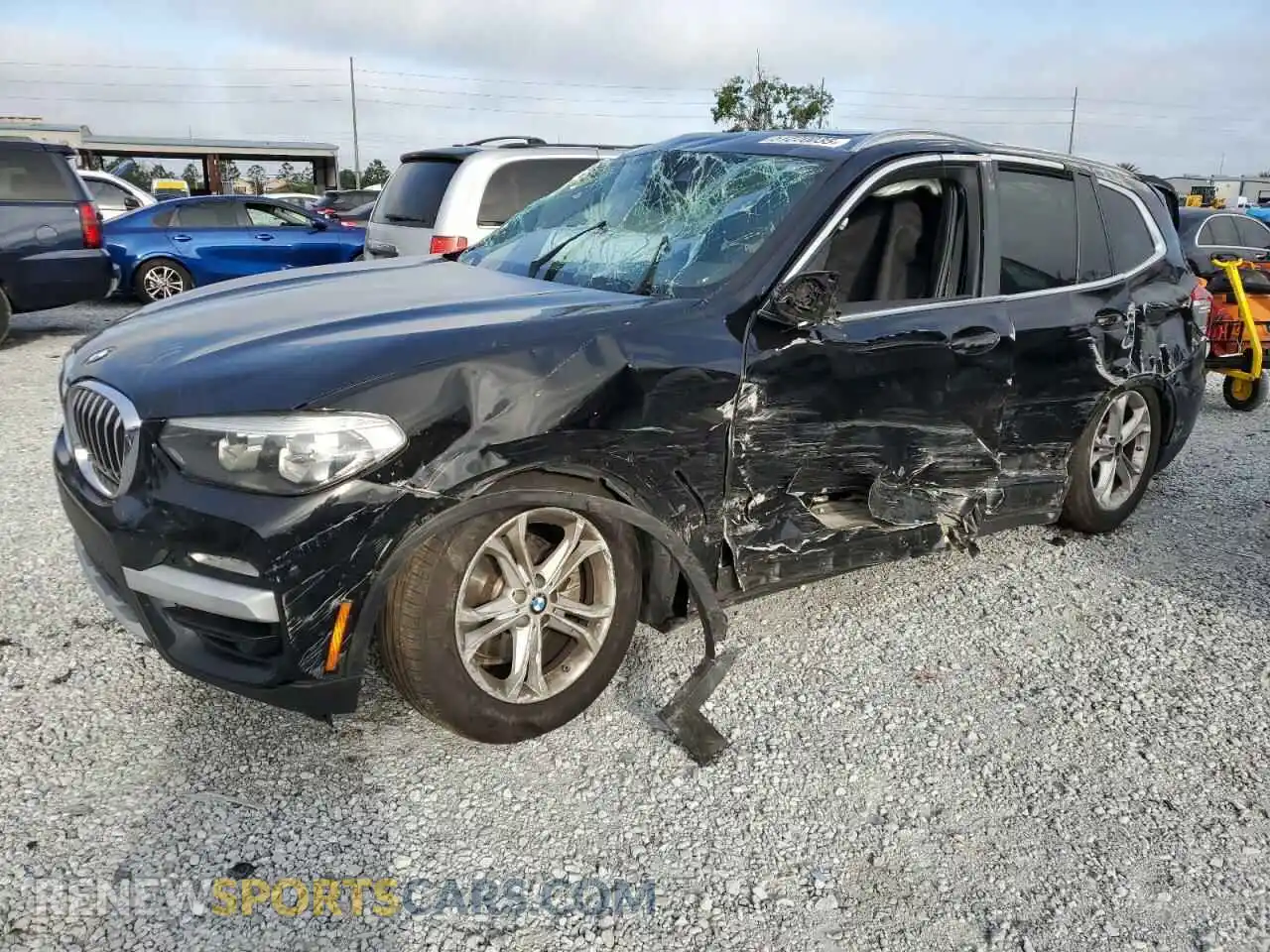 1 Photograph of a damaged car 5UXTR7C57KLF28768 BMW X3 2019