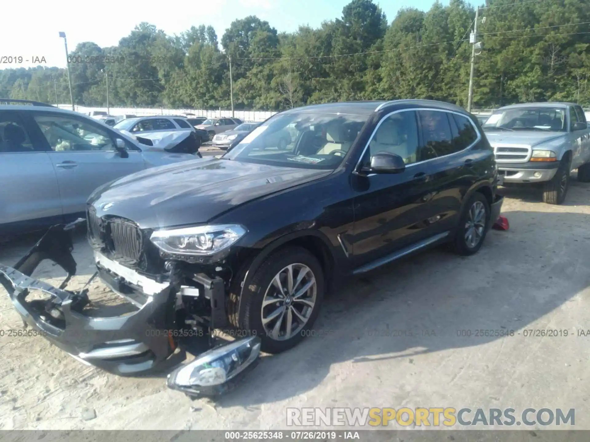 2 Photograph of a damaged car 5UXTR7C57KLF32318 BMW X3 2019