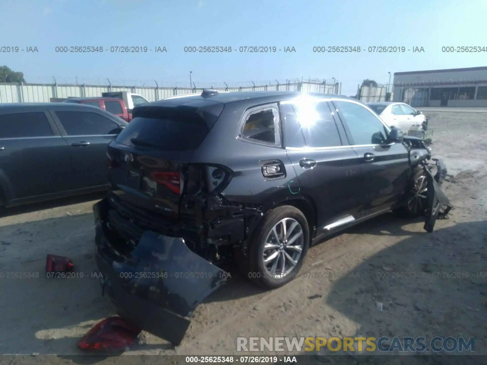4 Photograph of a damaged car 5UXTR7C57KLF32318 BMW X3 2019