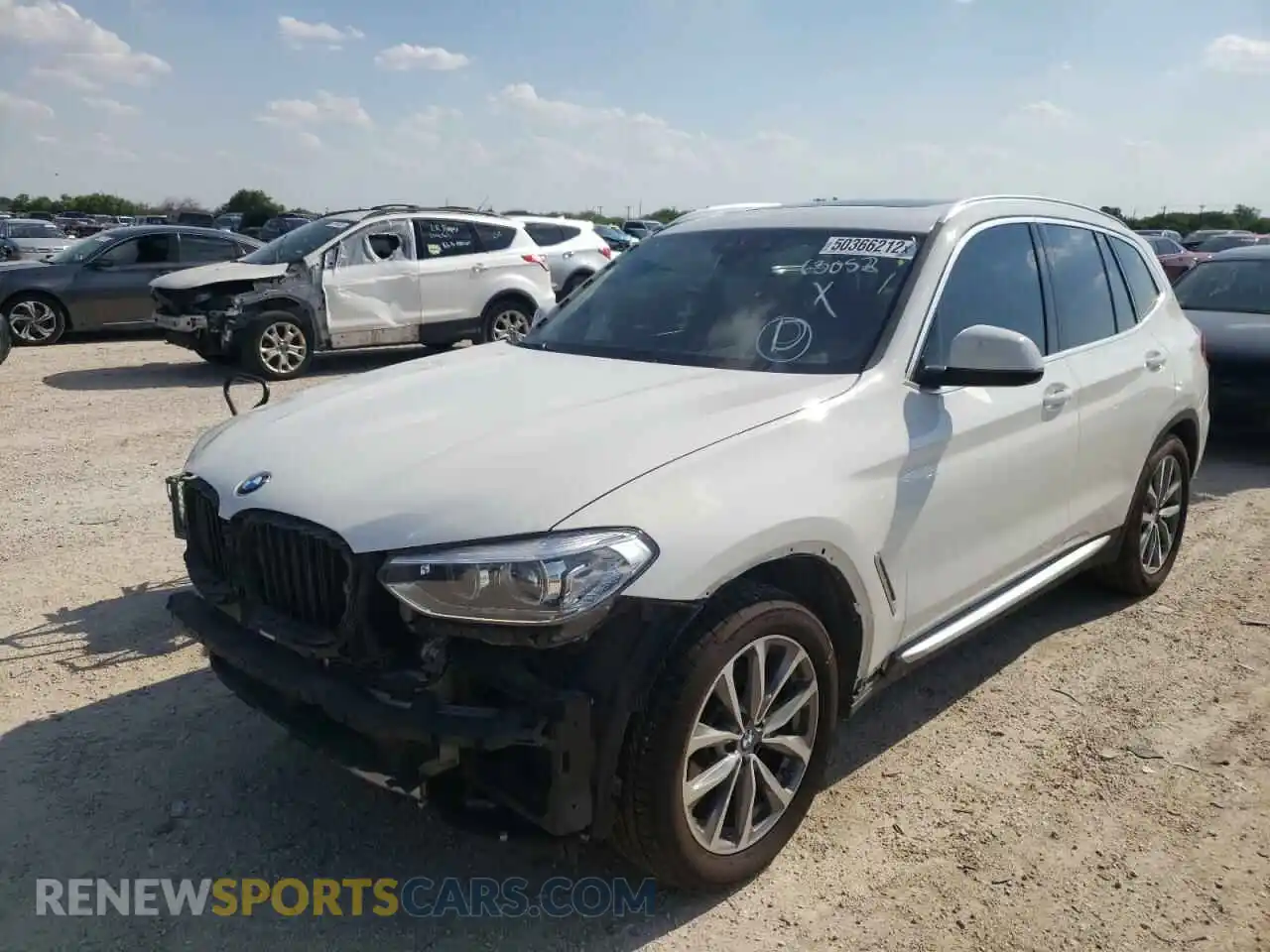 2 Photograph of a damaged car 5UXTR7C58KLE94002 BMW X3 2019