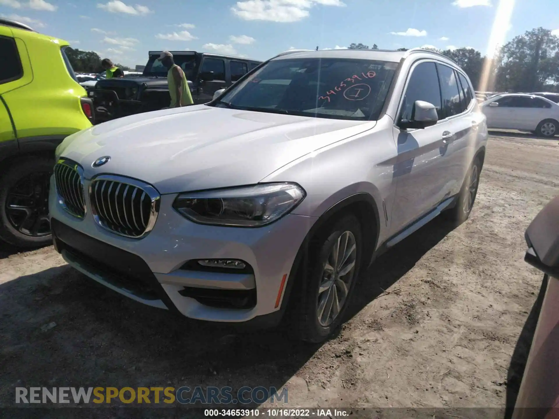 2 Photograph of a damaged car 5UXTR7C58KLE96543 BMW X3 2019