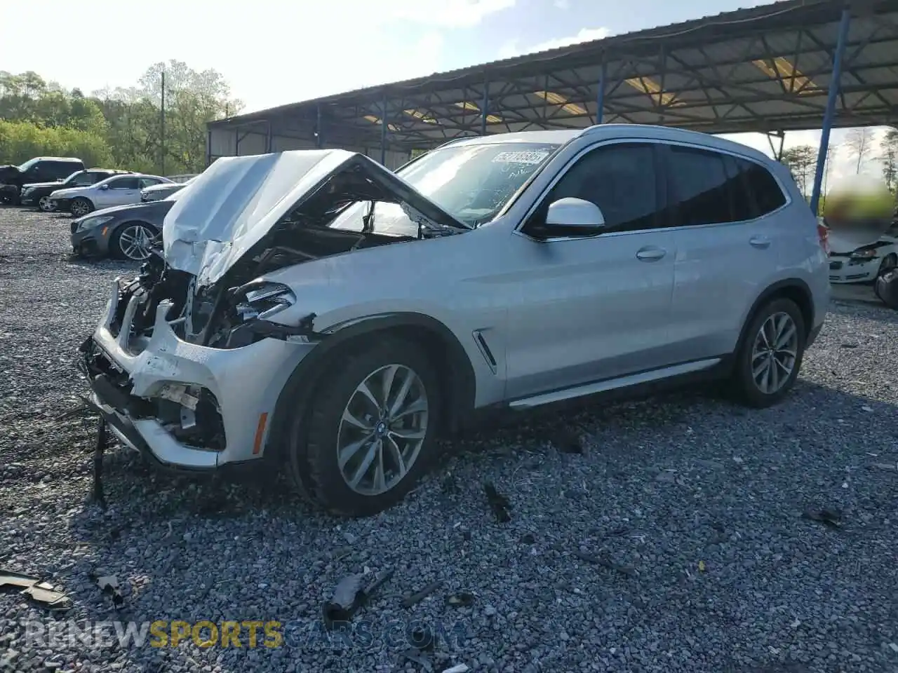 1 Photograph of a damaged car 5UXTR7C58KLF25216 BMW X3 2019