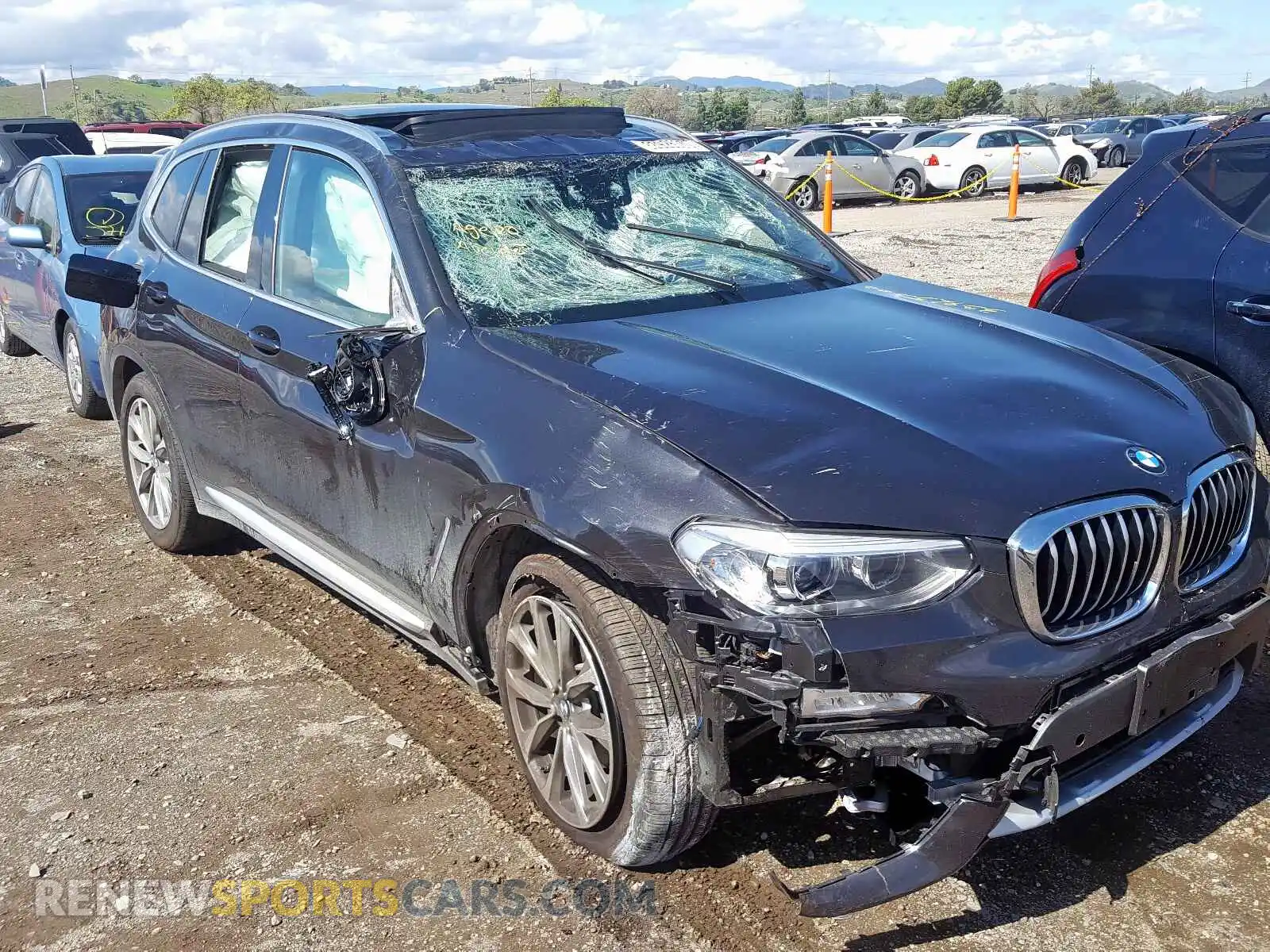 1 Photograph of a damaged car 5UXTR7C58KLF26690 BMW X3 2019