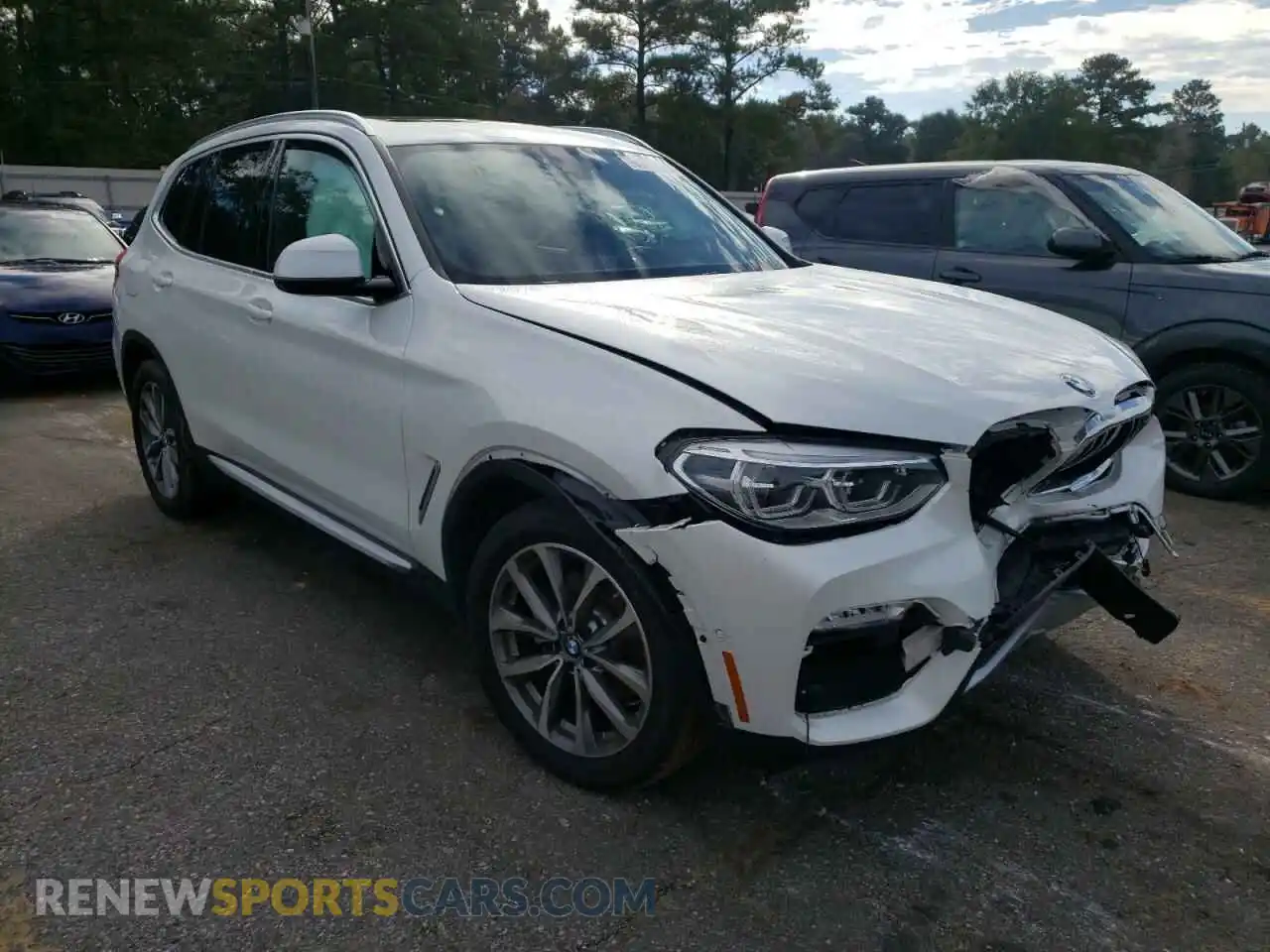 1 Photograph of a damaged car 5UXTR7C58KLF28052 BMW X3 2019
