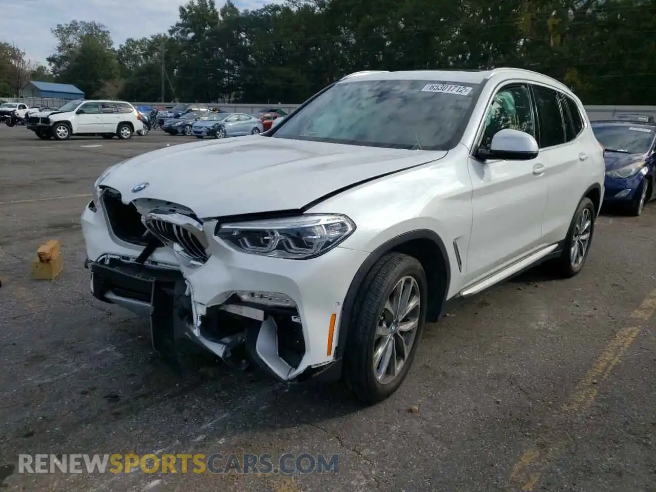 2 Photograph of a damaged car 5UXTR7C58KLF28052 BMW X3 2019