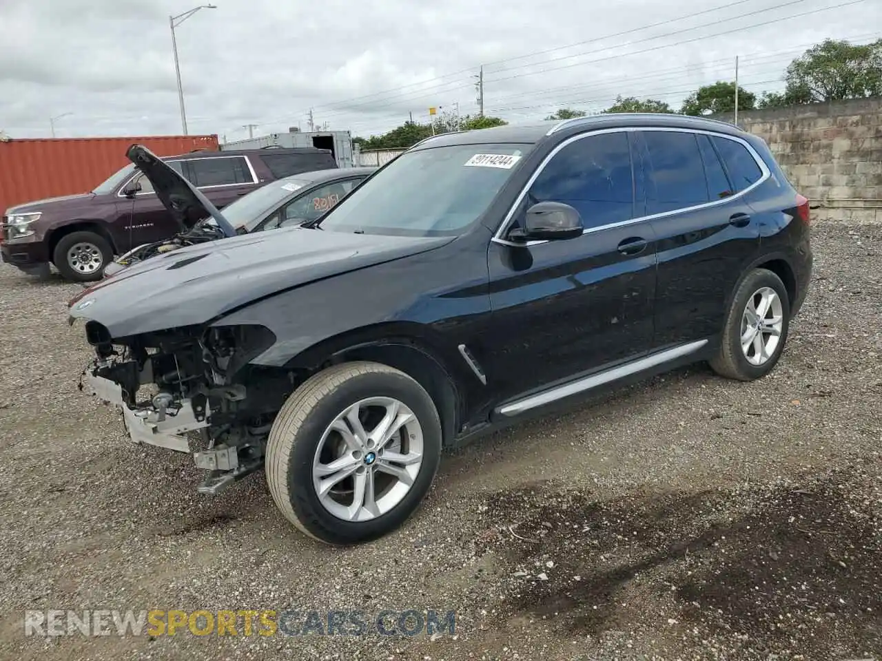 1 Photograph of a damaged car 5UXTR7C58KLF28116 BMW X3 2019