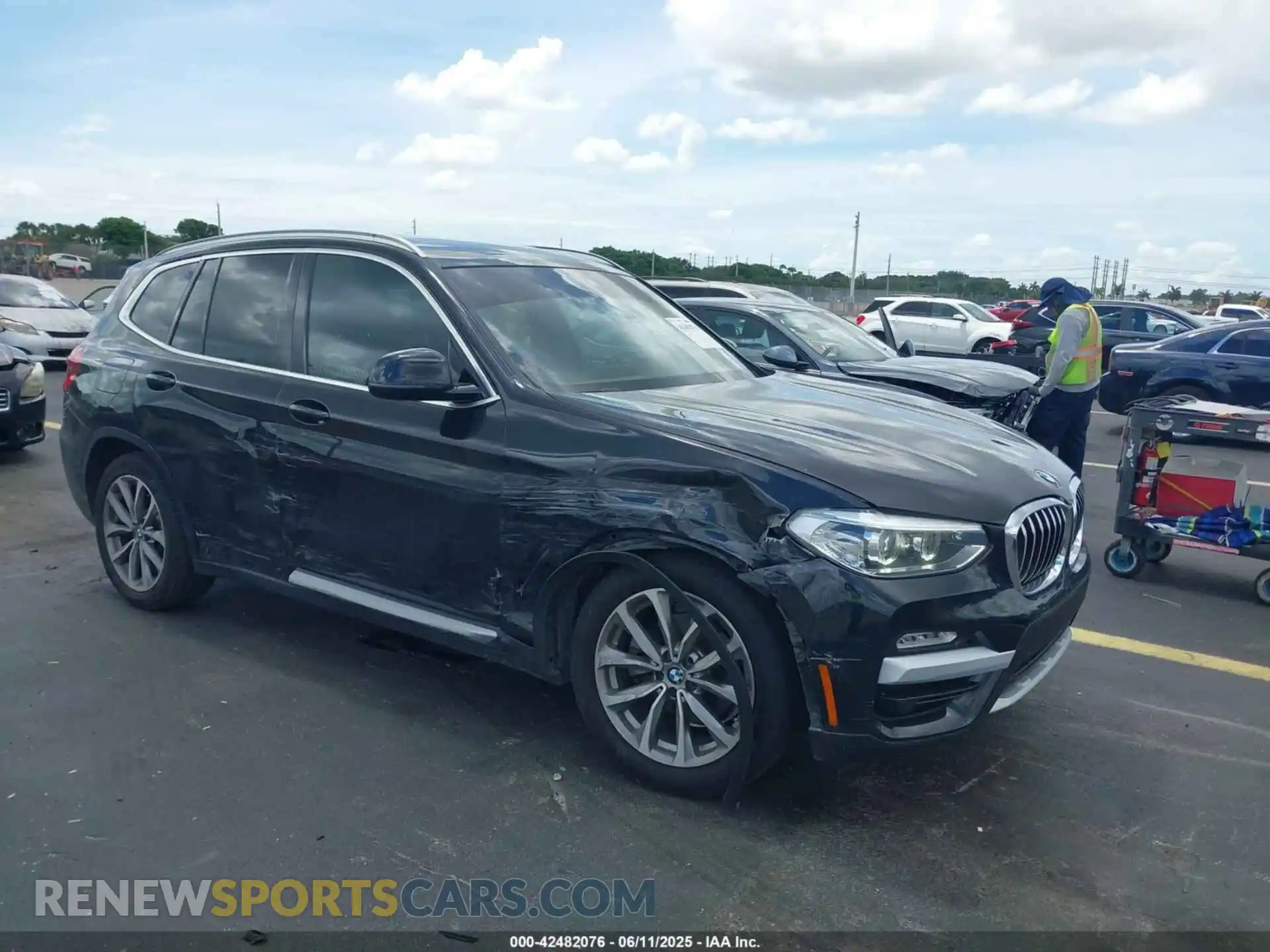 1 Photograph of a damaged car 5UXTR7C58KLF32733 BMW X3 2019