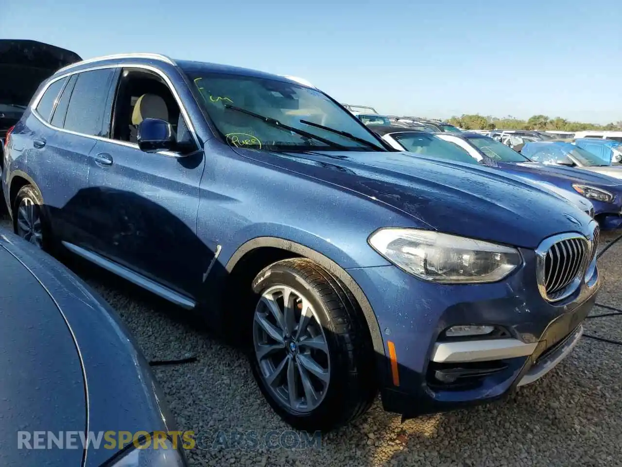 1 Photograph of a damaged car 5UXTR7C58KLF37737 BMW X3 2019