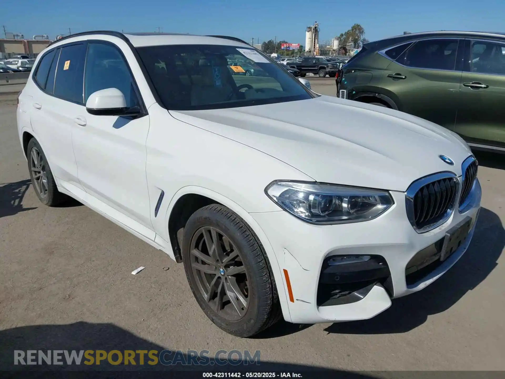 1 Photograph of a damaged car 5UXTR7C58KLR46723 BMW X3 2019