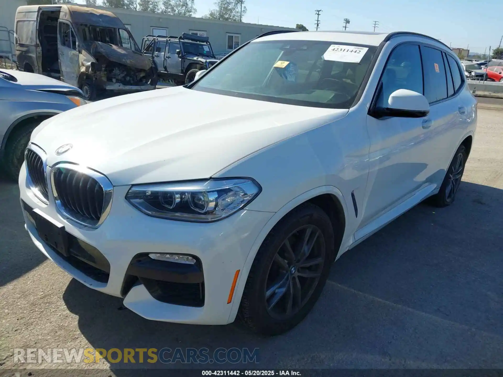 2 Photograph of a damaged car 5UXTR7C58KLR46723 BMW X3 2019