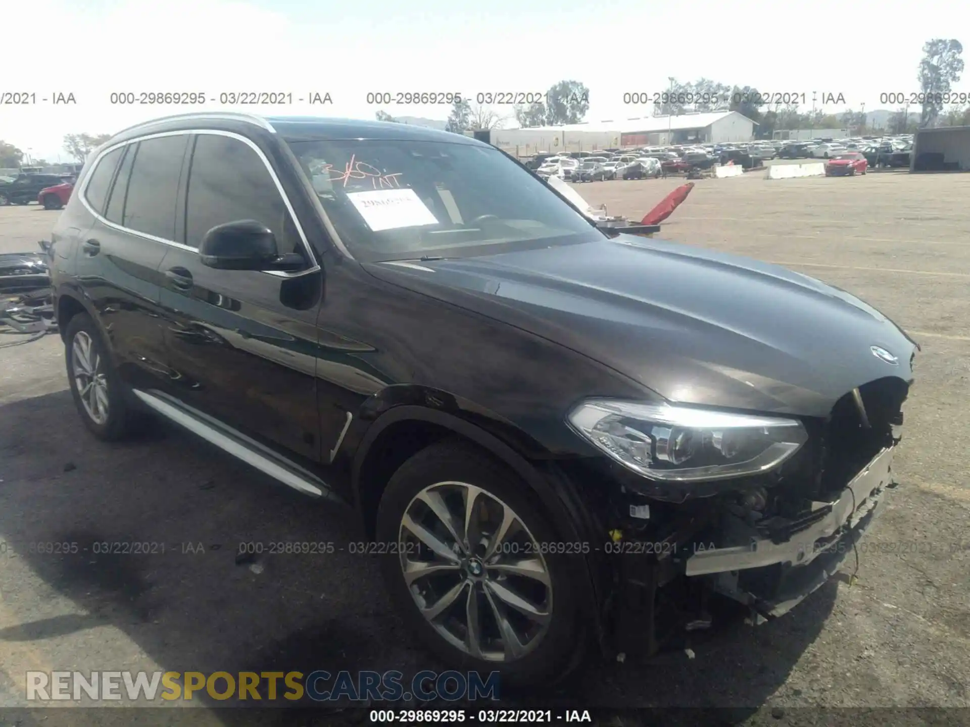 1 Photograph of a damaged car 5UXTR7C58KLR48861 BMW X3 2019