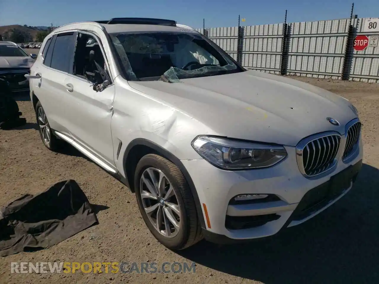 1 Photograph of a damaged car 5UXTR7C59KLE98432 BMW X3 2019