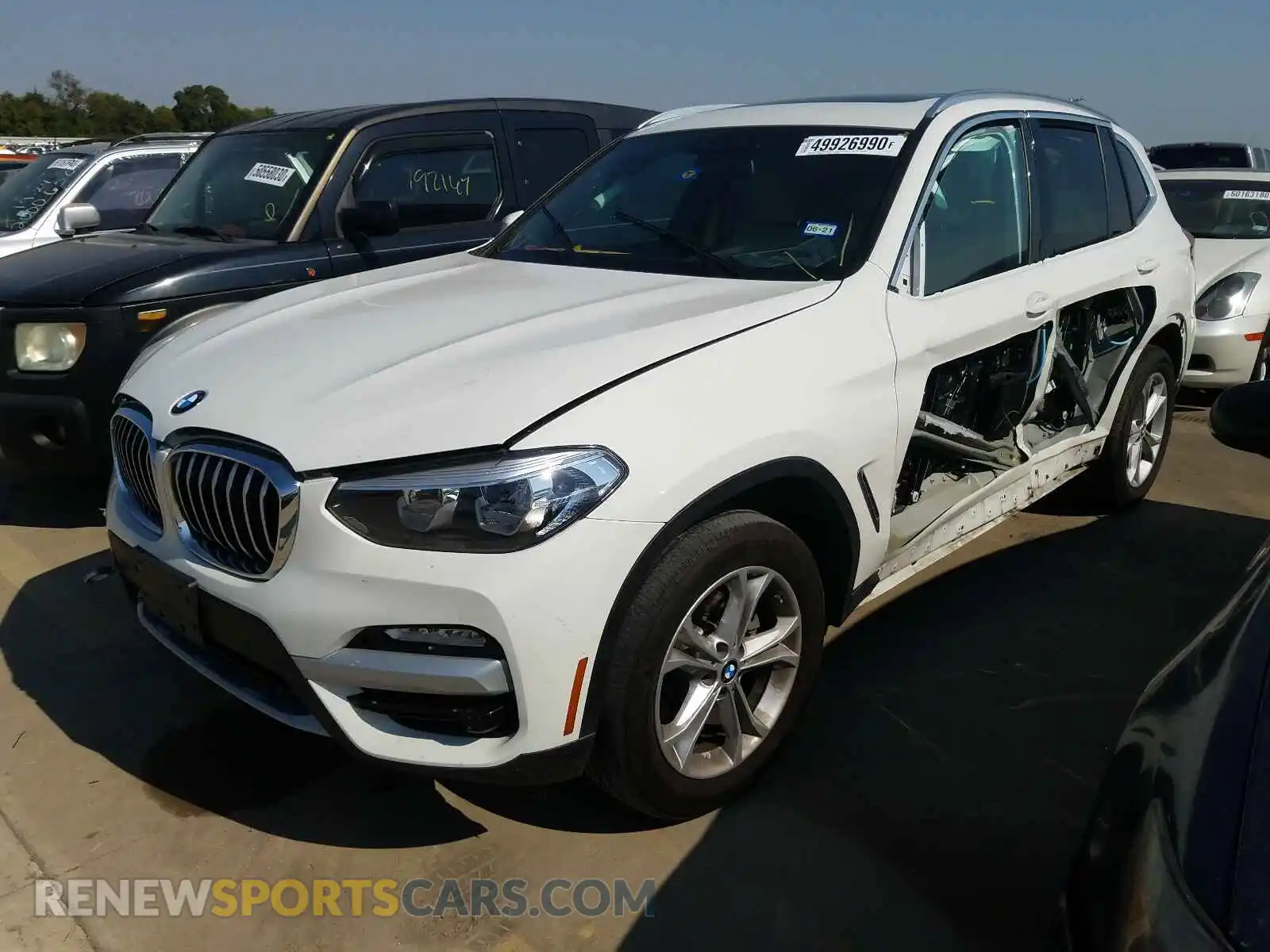 2 Photograph of a damaged car 5UXTR7C59KLF28643 BMW X3 2019