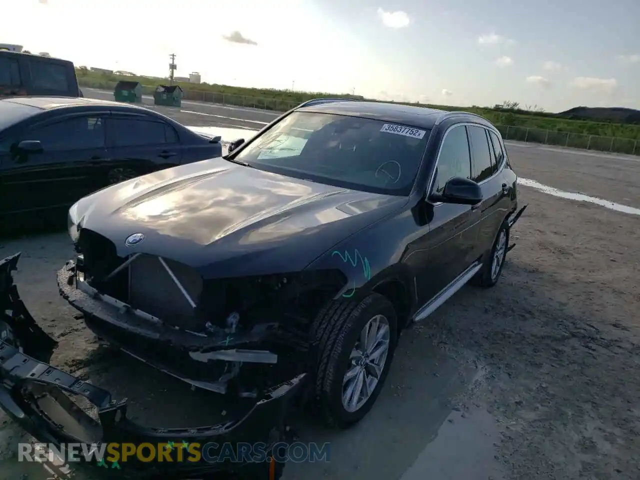 2 Photograph of a damaged car 5UXTR7C59KLF31493 BMW X3 2019
