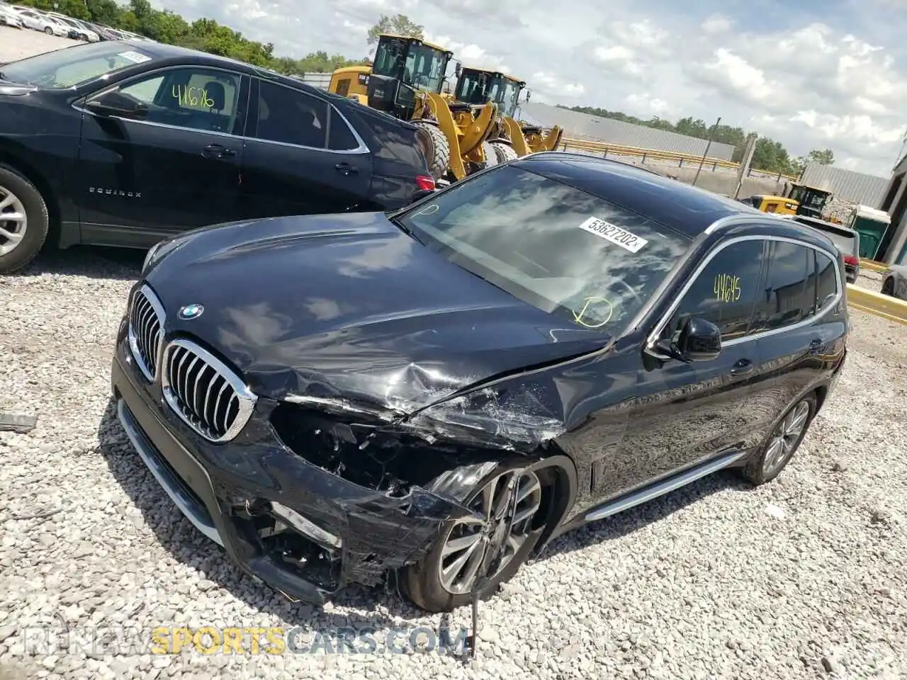 2 fotografías del automóvil dañado 5UXTR7C59KLF31719 BMW X3 2019