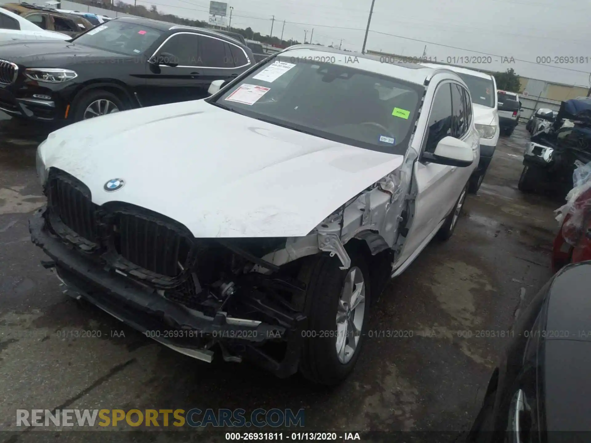 2 Photograph of a damaged car 5UXTR7C5XKLA48322 BMW X3 2019