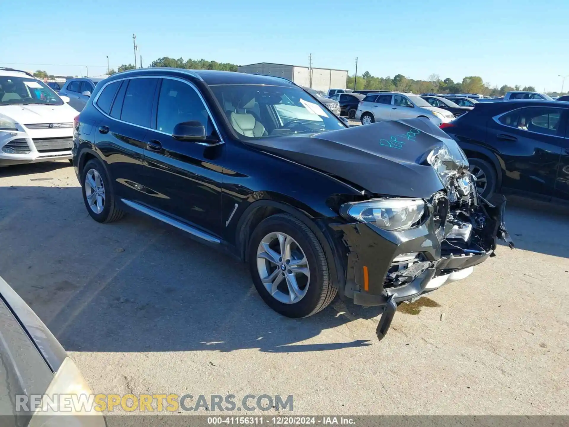 1 Photograph of a damaged car 5UXTR7C5XKLE97306 BMW X3 2019