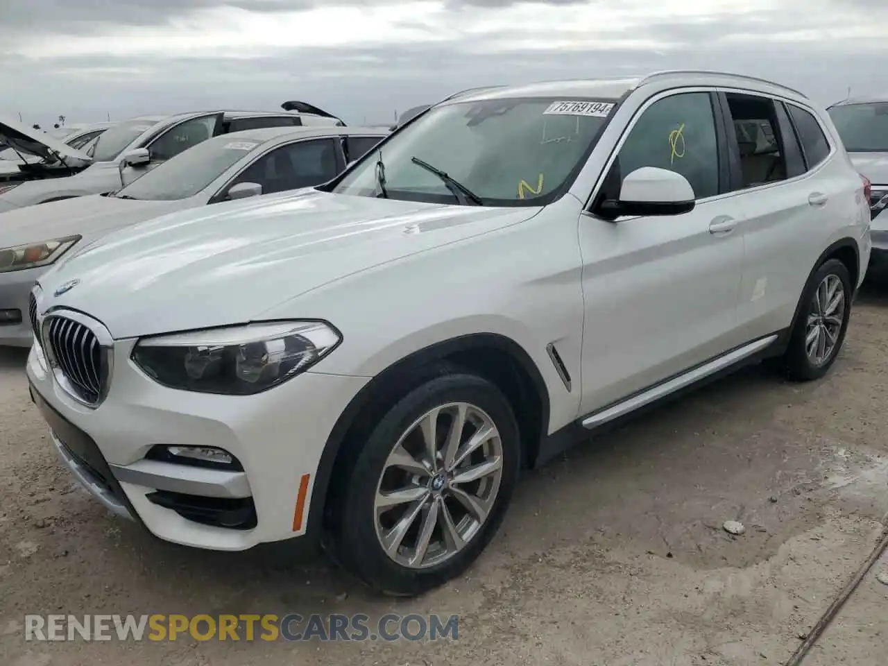 1 Photograph of a damaged car 5UXTR7C5XKLF23919 BMW X3 2019