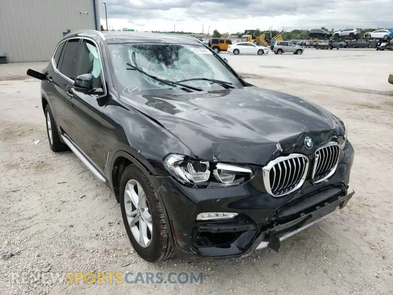 1 Photograph of a damaged car 5UXTR7C5XKLF30417 BMW X3 2019