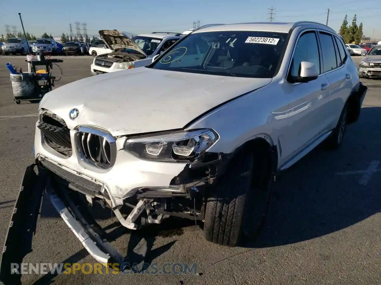 2 Photograph of a damaged car 5UXTR7C5XKLF34144 BMW X3 2019