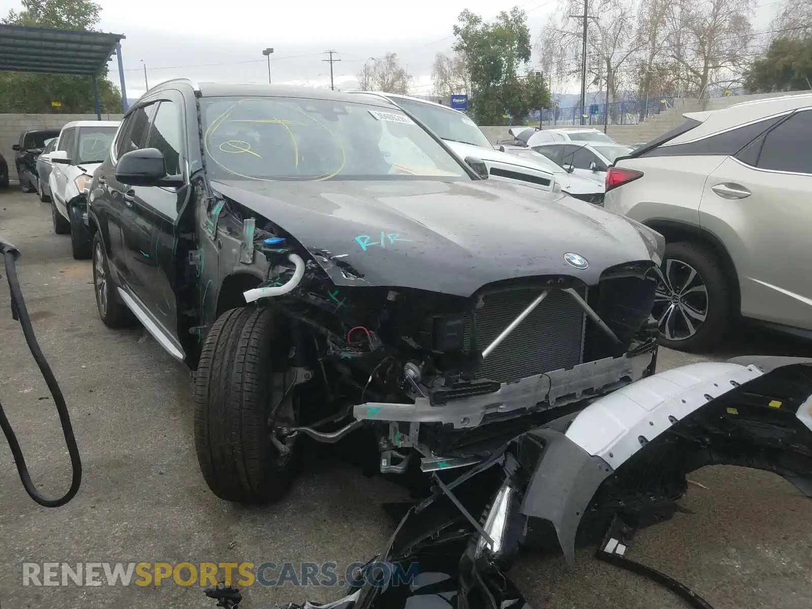 1 Photograph of a damaged car 5UXTR7C5XKLF37559 BMW X3 2019