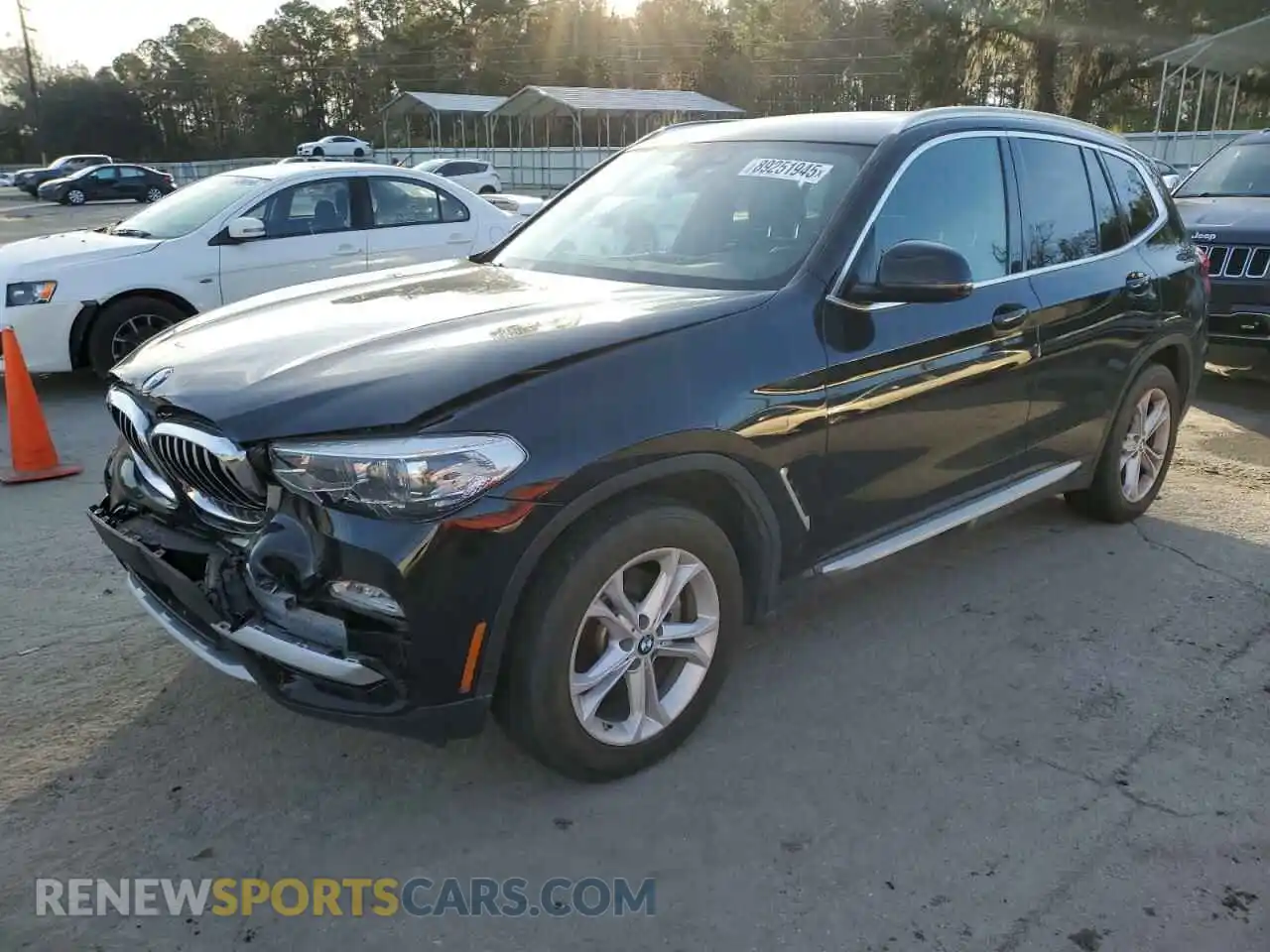 1 Photograph of a damaged car 5UXTR7C5XKLR43791 BMW X3 2019