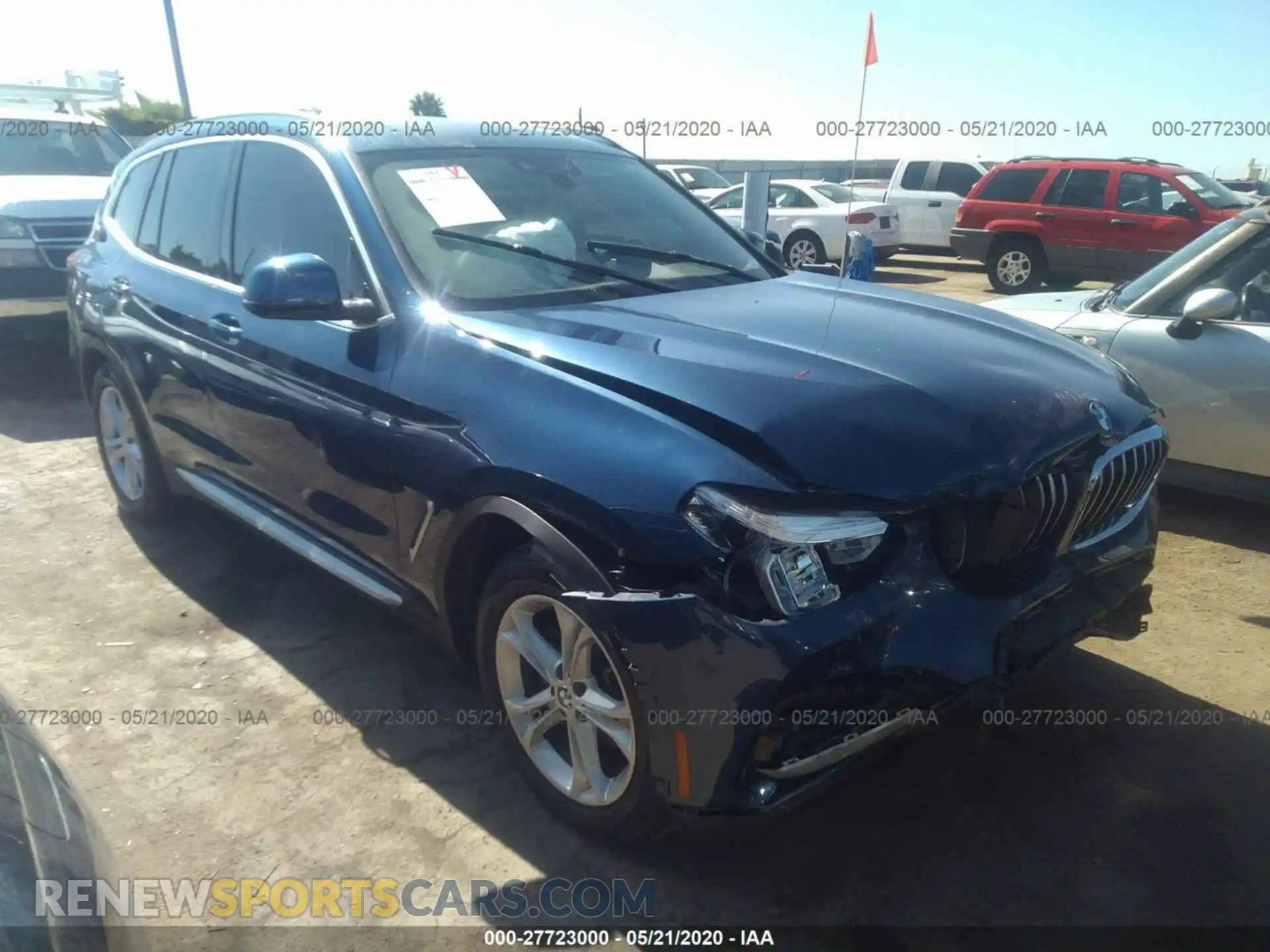 1 Photograph of a damaged car 5UXTR7C5XKLR48778 BMW X3 2019