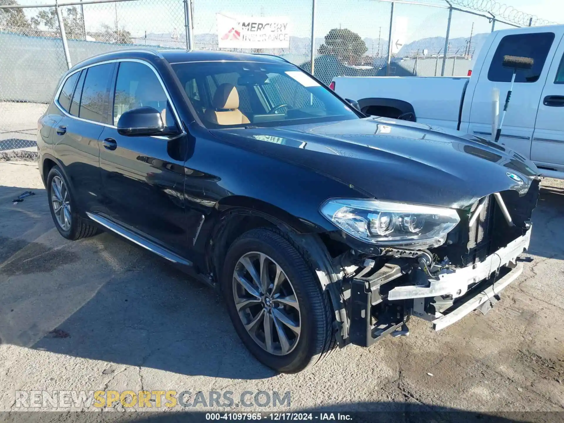 1 Photograph of a damaged car 5UXTR7C5XKLR50255 BMW X3 2019