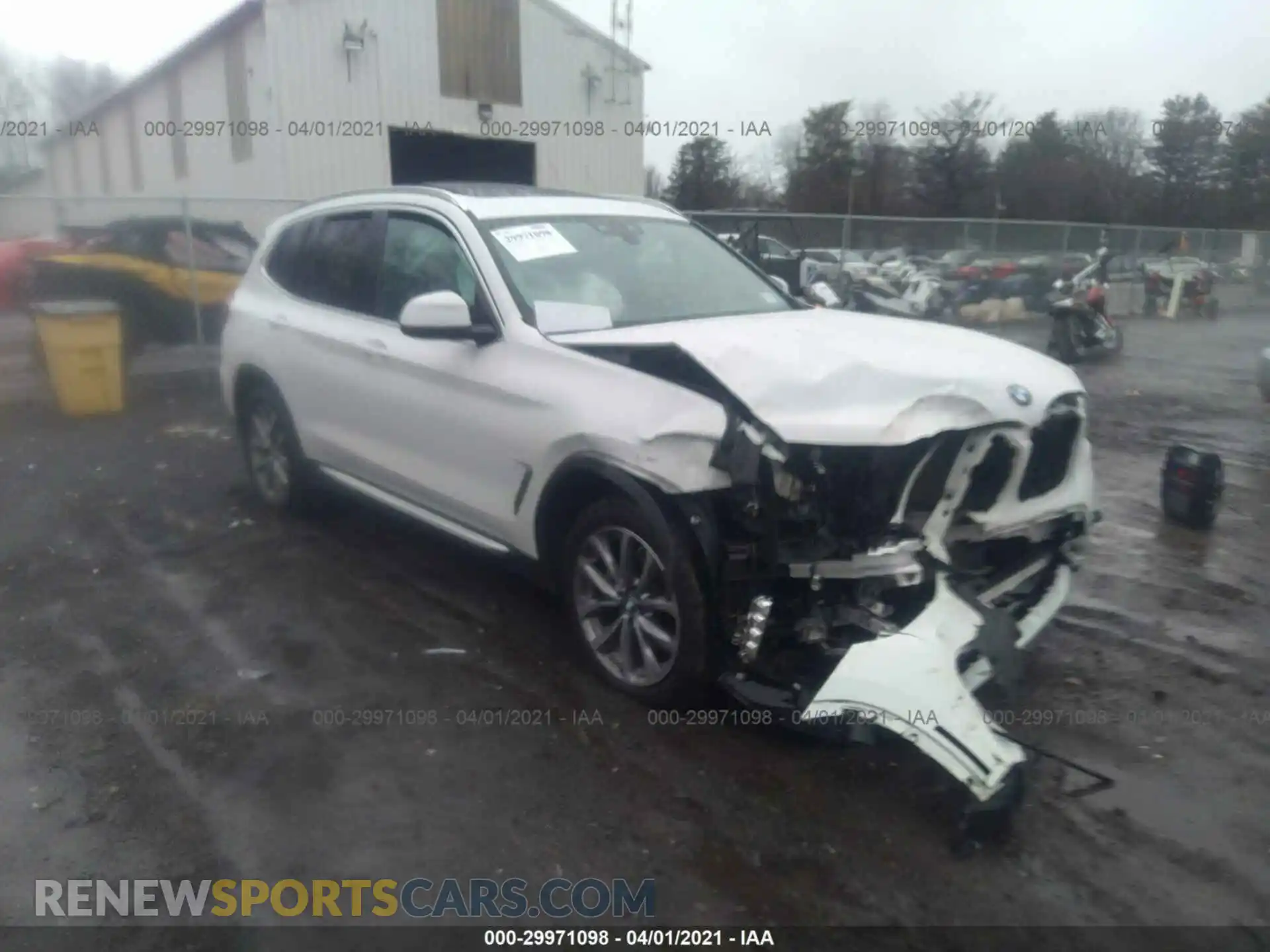 1 Photograph of a damaged car 5UXTR9C50KLP85828 BMW X3 2019