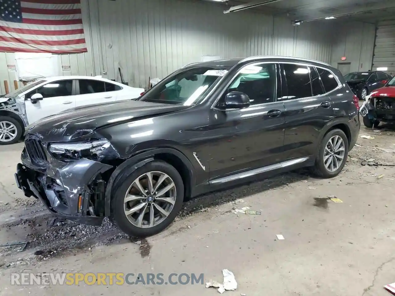 1 Photograph of a damaged car 5UXTR9C50KLP93010 BMW X3 2019