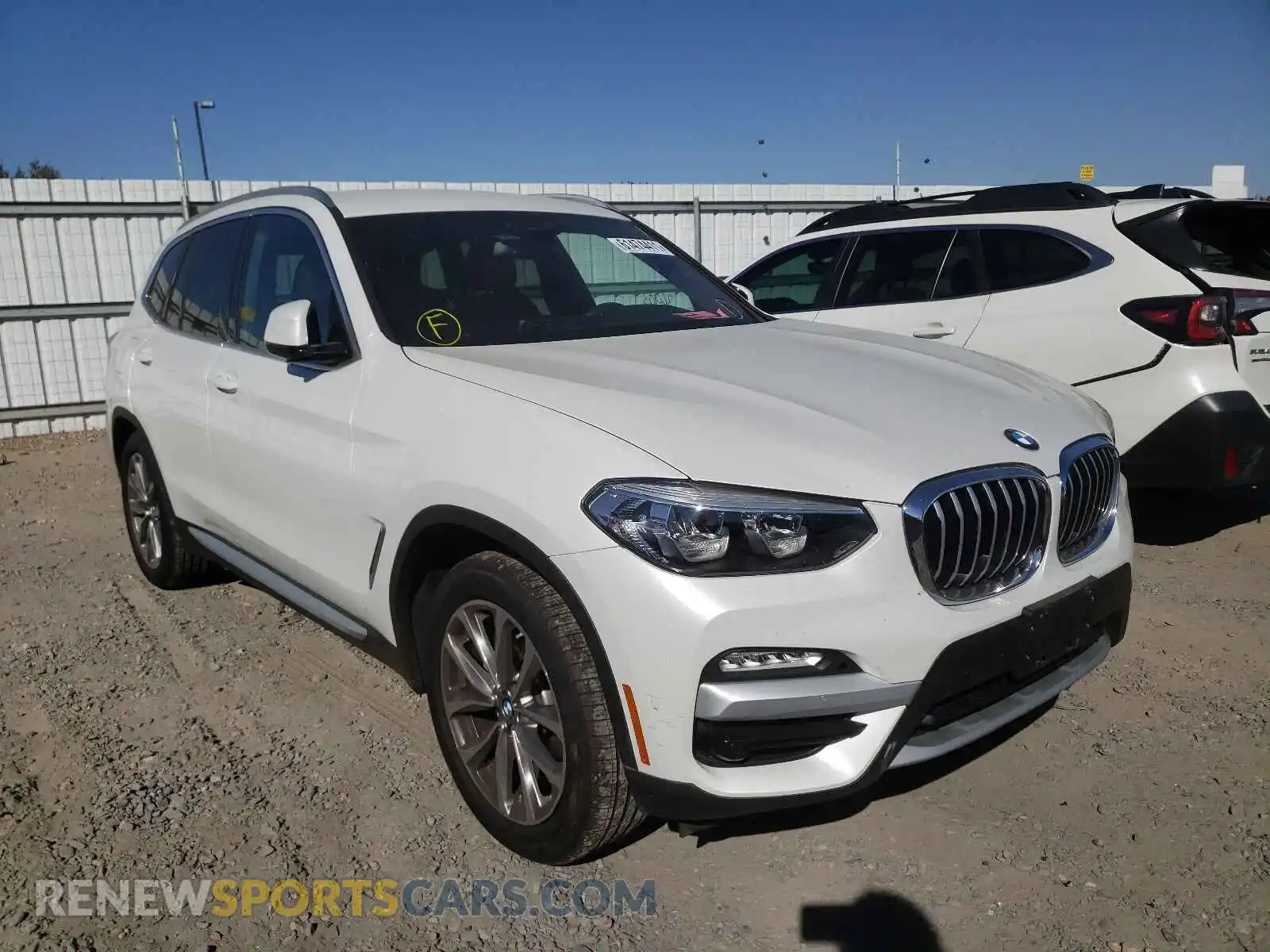 1 Photograph of a damaged car 5UXTR9C50KLR08091 BMW X3 2019