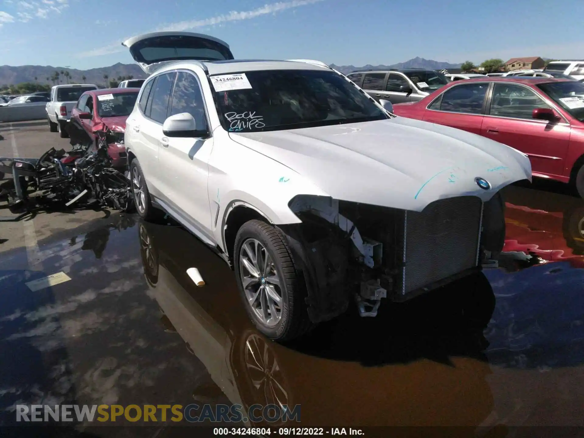 1 Photograph of a damaged car 5UXTR9C51KLE12624 BMW X3 2019