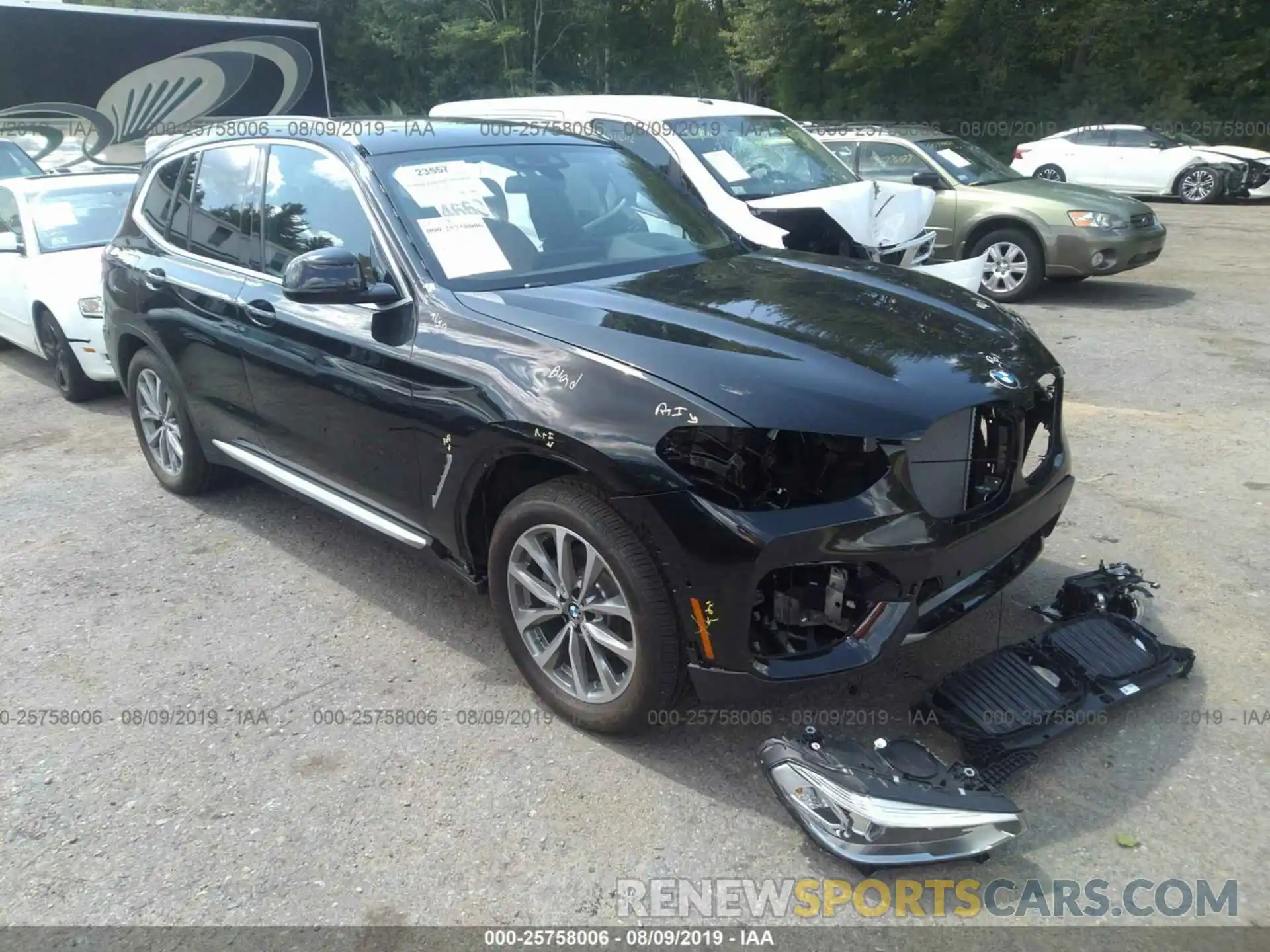 1 Photograph of a damaged car 5UXTR9C51KLP86048 BMW X3 2019
