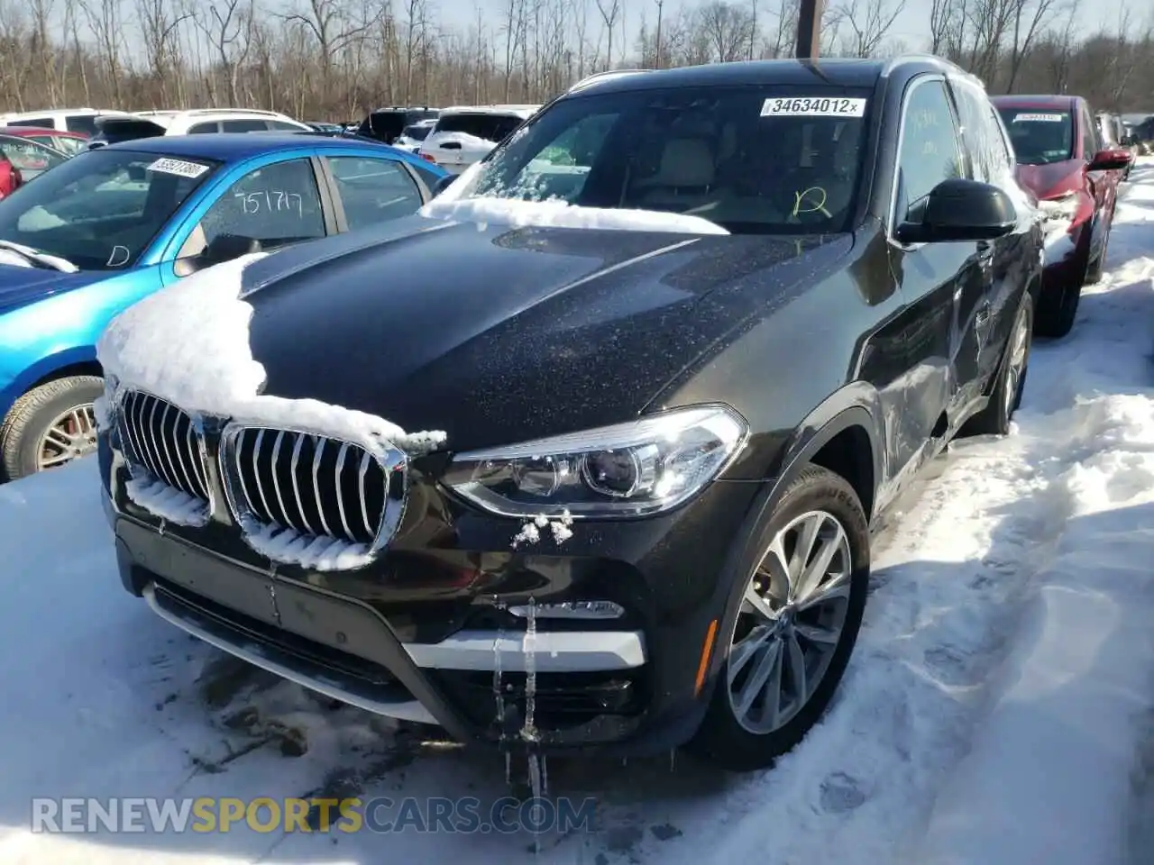 2 Фотография поврежденного автомобиля 5UXTR9C51KLP93081 BMW X3 2019