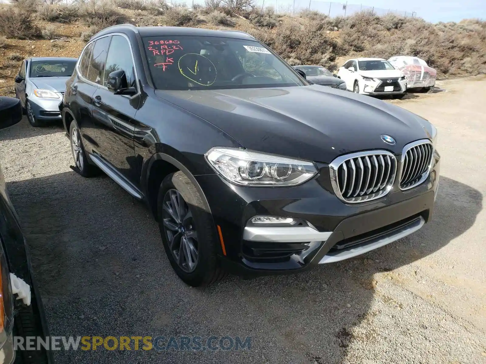 1 Photograph of a damaged car 5UXTR9C52KLE13555 BMW X3 2019