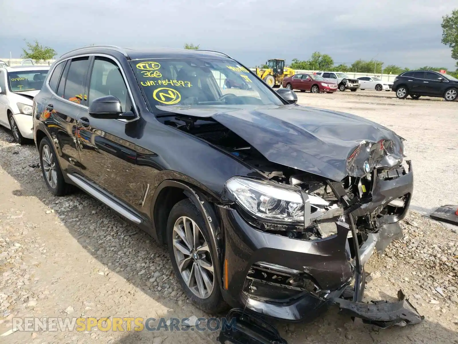 1 Photograph of a damaged car 5UXTR9C52KLP84597 BMW X3 2019