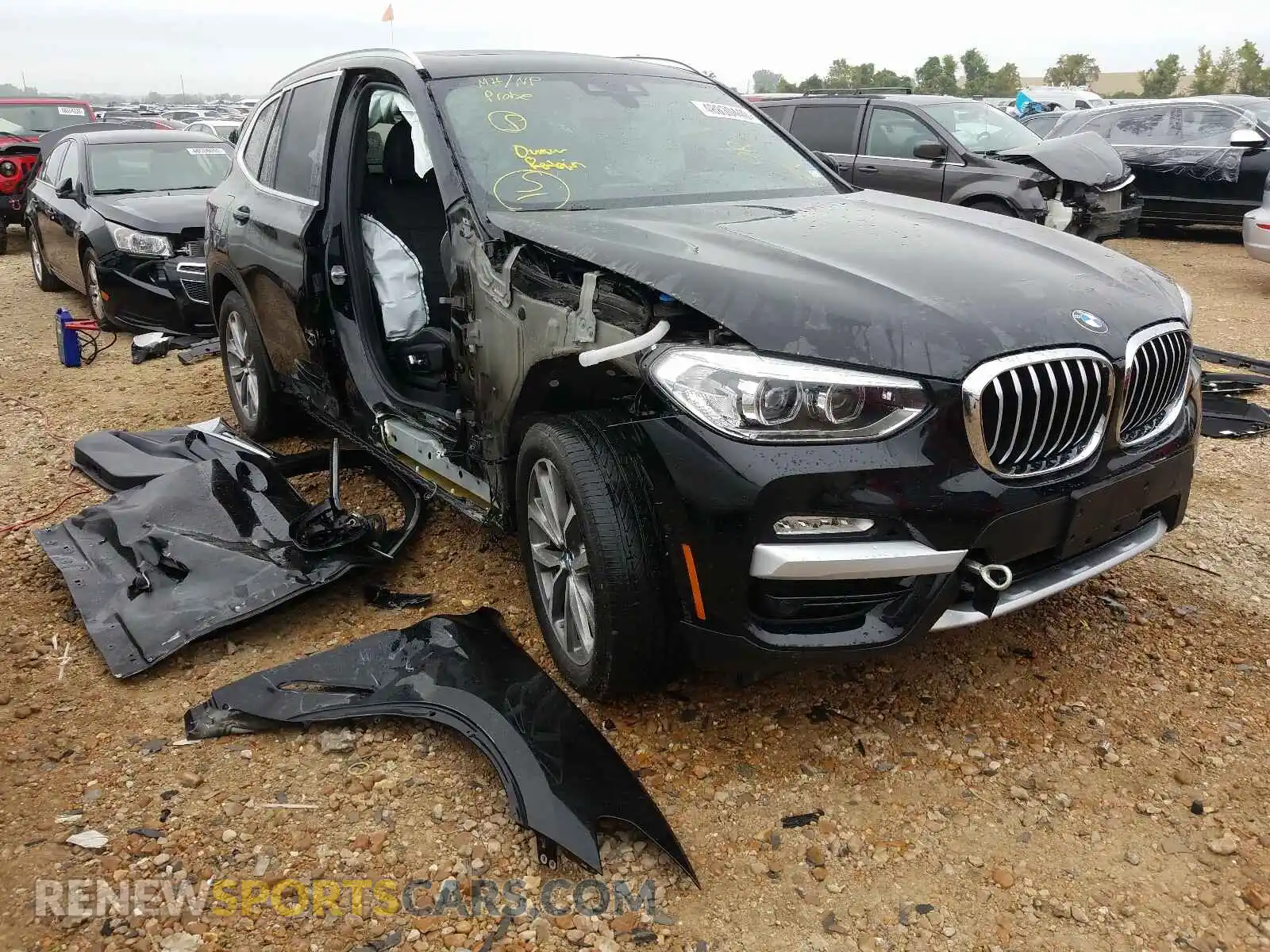 1 Photograph of a damaged car 5UXTR9C52KLP90559 BMW X3 2019